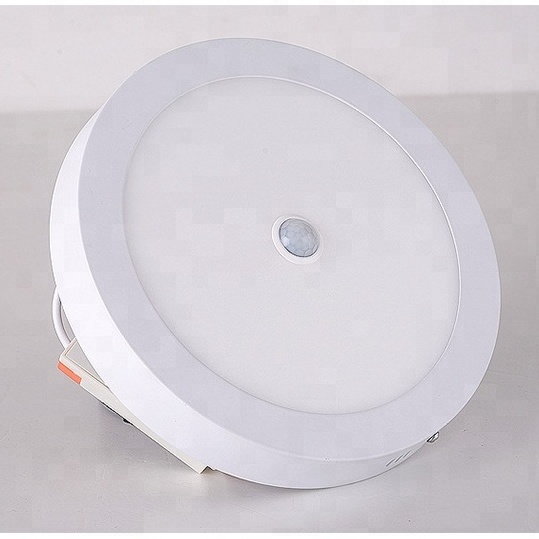 8inches 18watts Surface Mounted LED Panel Light Human body induction Round PIR Motion Sensor Ceiling light