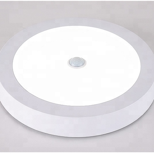 8inches 18watts Surface Mounted LED Panel Light Human body induction Round PIR Motion Sensor Ceiling light