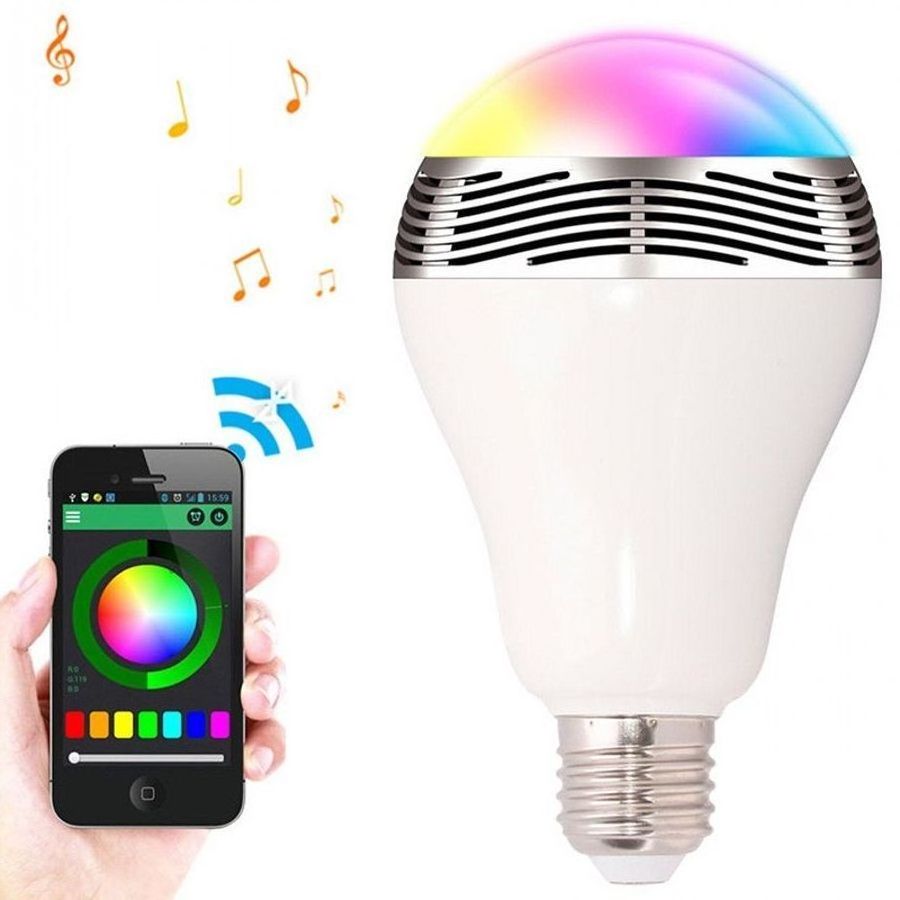 Smart LED Bulb  E27 BT APP Control Music Audio Speaker RGB Light Lamp RGB Color Changing Smart Wireless Music led light