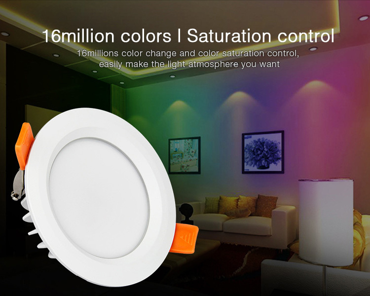 6W RGB+CCT led ceiling light FUT063 Waterproof led downlights 6W RGB+CCT 220v down light recessed LED Downlight