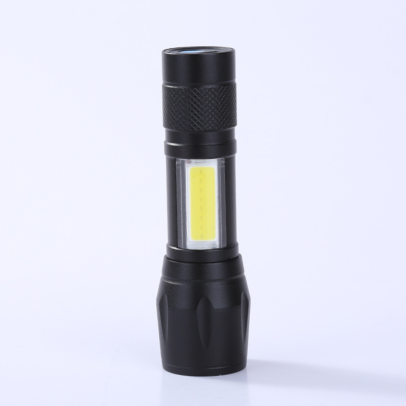 Rechargeable Mini LED torch light high bright flashing light Adjustable flashlight for night outdoor use