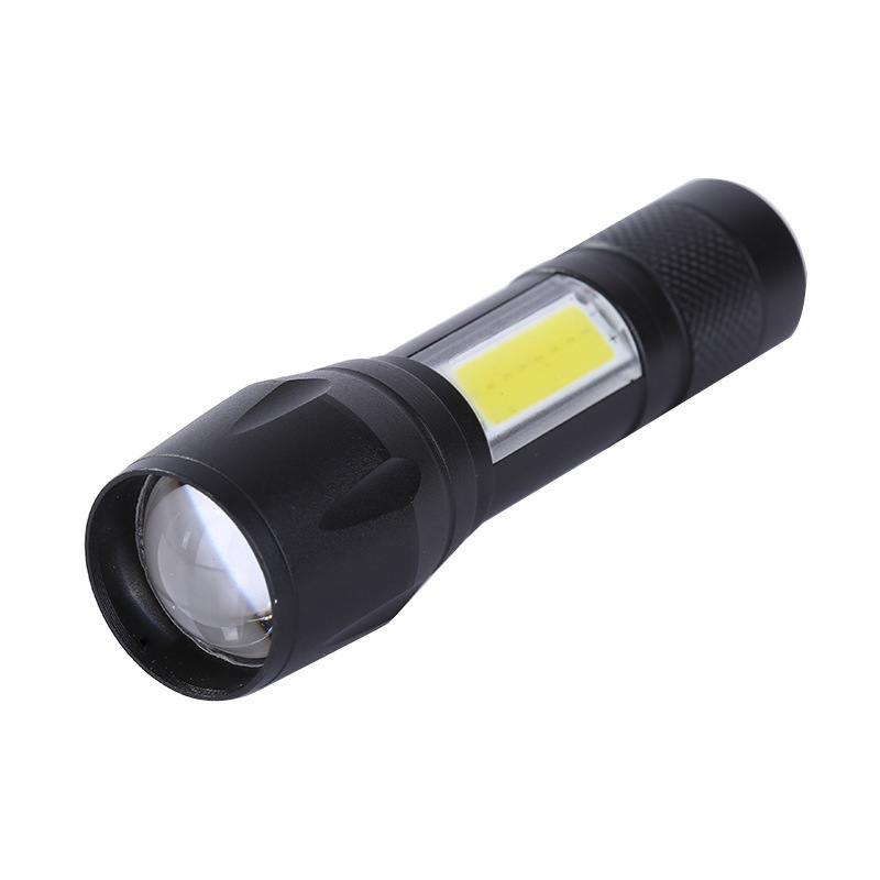 Rechargeable Mini LED torch light high bright flashing light Adjustable flashlight for night outdoor use