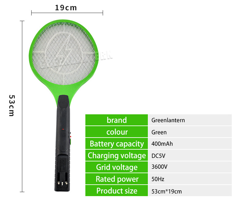 Mosquito Killer Rechargeable Electric Fly Swatter Mosquito Bat Electric Fly Mosquito Racket