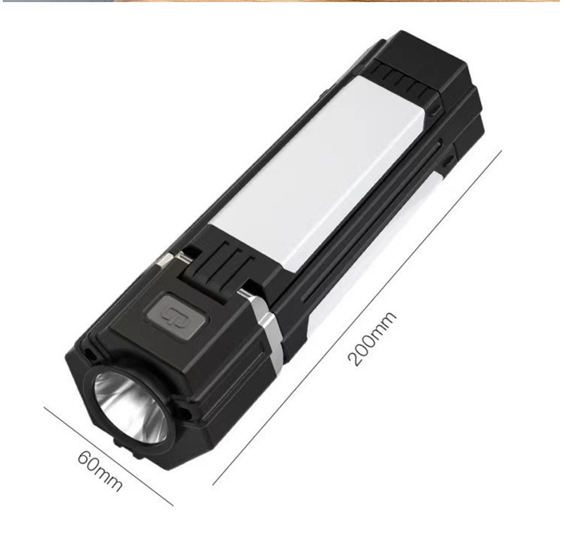 Battery rechargeable flashlight torch light Folding Multifunctional outdoor camping lights hanging lights