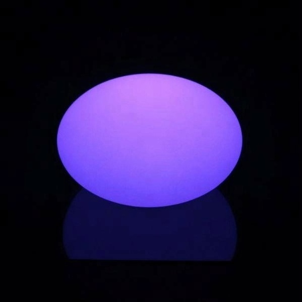 Outdoor decoration led rechargeable plastic lamp stepping stones led solar stone light for garden