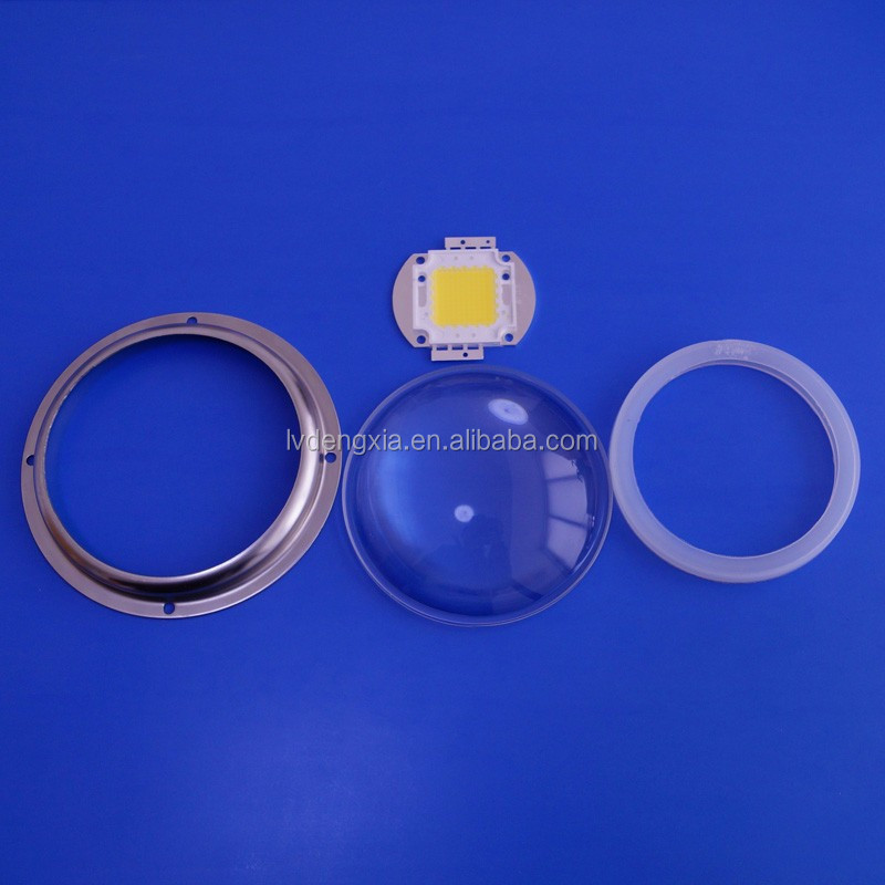 Optical LED Glass Lens 100mm 120 degree led optical lensfor Cree COB Array CXA3590 CXB3590