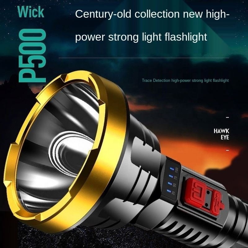 Super Bright USB Rechargeable Special Forces Led Strong Light Flashlight Long-range Multi-function Household Outdoor Portable