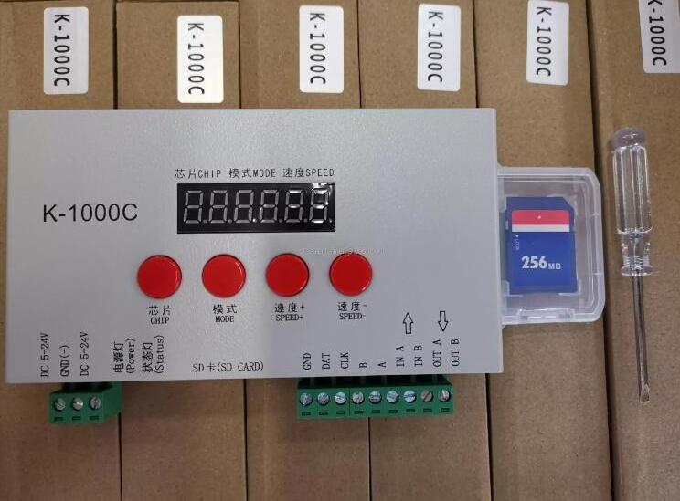 Pixel Led Programmable Controller Full Color K1000C DMX Controller for RGB RGBW LED Light