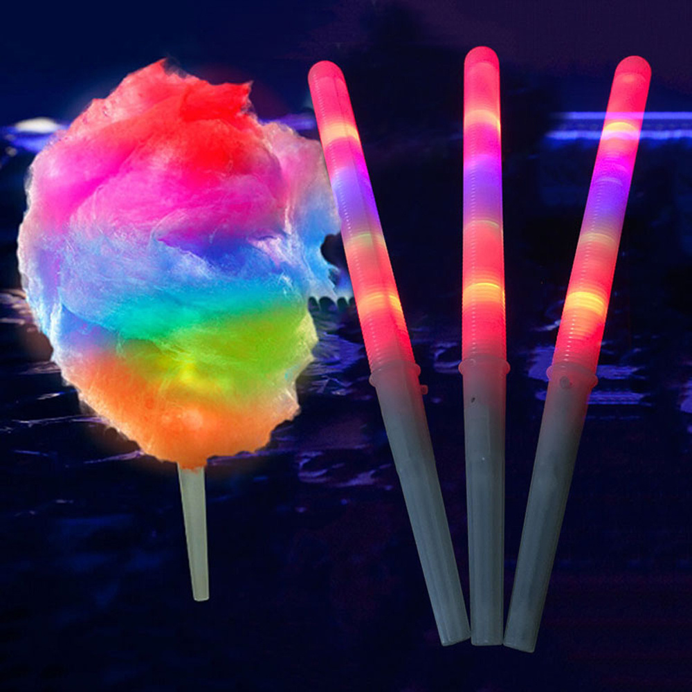 Colorful Glowing Marshmallow Led Stick Party Supplies Flashing Glow Sticks for Cotton Candy Light Up Flashing Stick