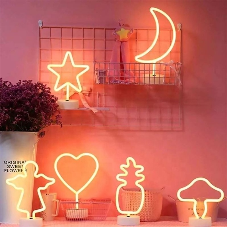 custom LED Neon Light Sign Decoration RGB Neon Bar Wall Lights Bedroom