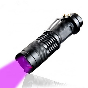 Hot sale Customizable LED UV Flashlight Purple Violet Light UV Lamp 395 nm Portable Uv Torch Light Ultraviolet Purple Flashlight