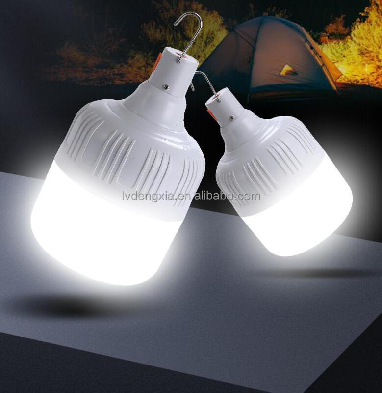 USB Rechargeable LED Light Bulbs Battery Operated Emergency Bulb with Hooks for Power Outage Wireless Home Outdoor