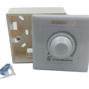 DC0-10V wall mounted rotary panel AC input 100-240V rotary switch 0-10V led dimming controller Knob led light dimmer controller