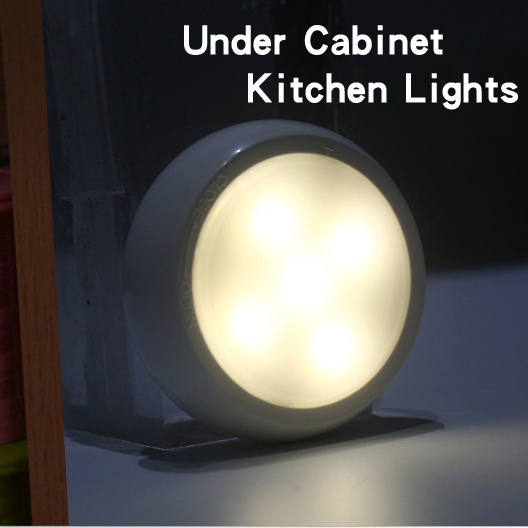 6 Pack Wireless LED Under Cabinet Lights for Kitchen Living Room Cabinets Battery USB Powered Light With Remote Control