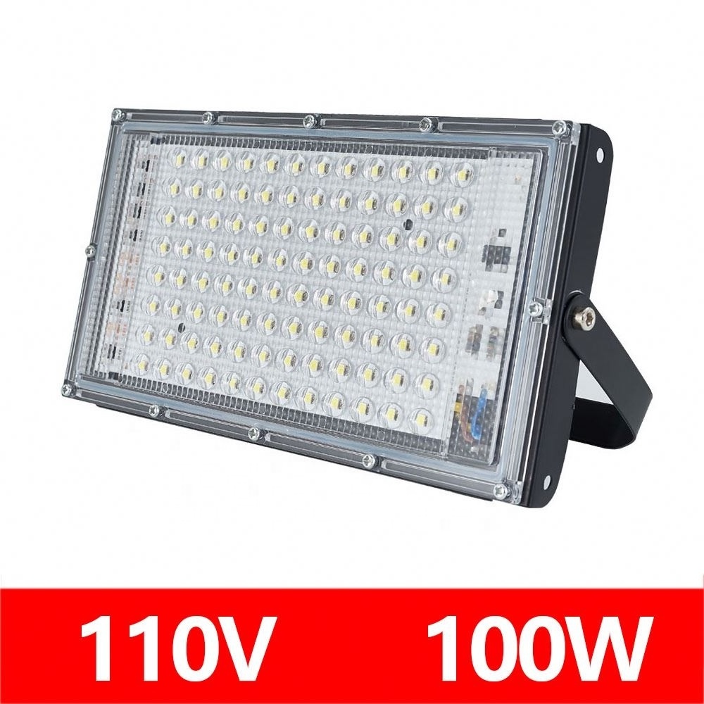 park passage stadium 110V 100W portable safety aluminum garden spotlight outdoor billboard customizable led floodlight