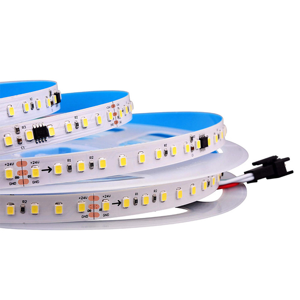 DC 24V WS2811 Chasing Light Running Water LED Strip Light With Backflow Induction Home Decoration Linear Lamp