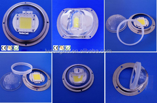 Optical LED Glass Lens 100mm 120 degree led optical lensfor Cree COB Array CXA3590 CXB3590