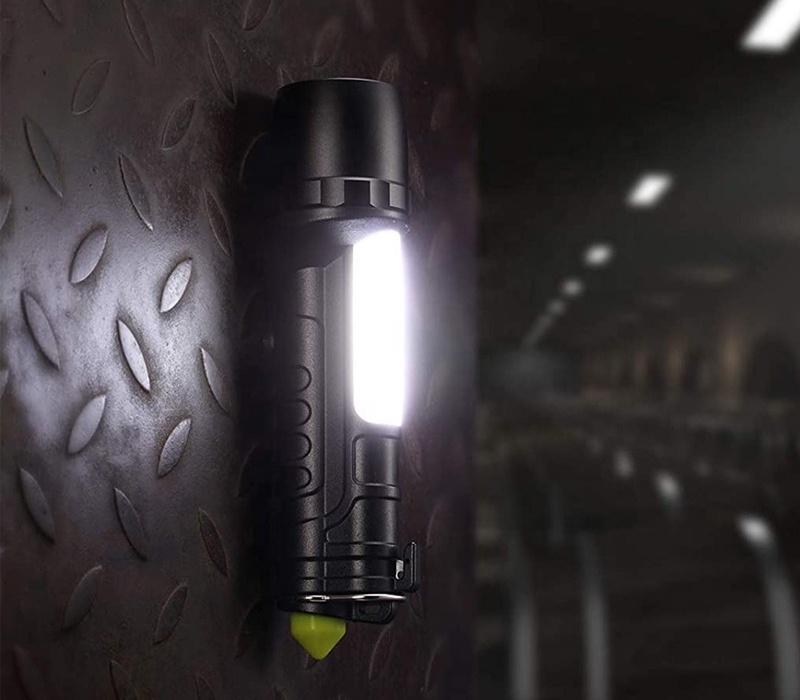 Magnetic Rechargeable LED Tactical Flashlight