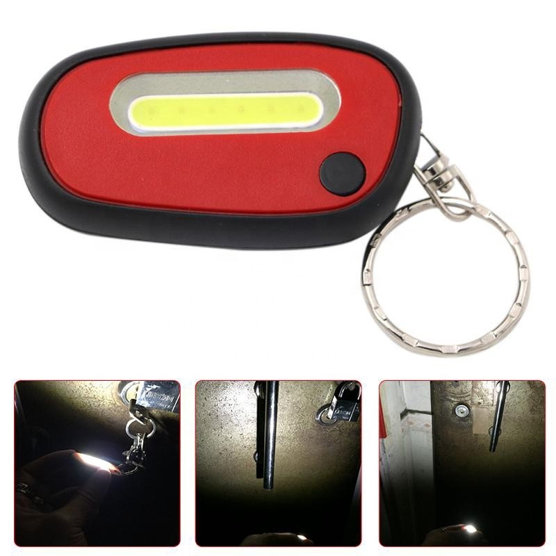 Mini COB LED Keychain Flashlight