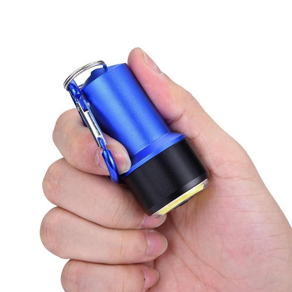 Quick-Release Keyring Flashlight with COB LED Light