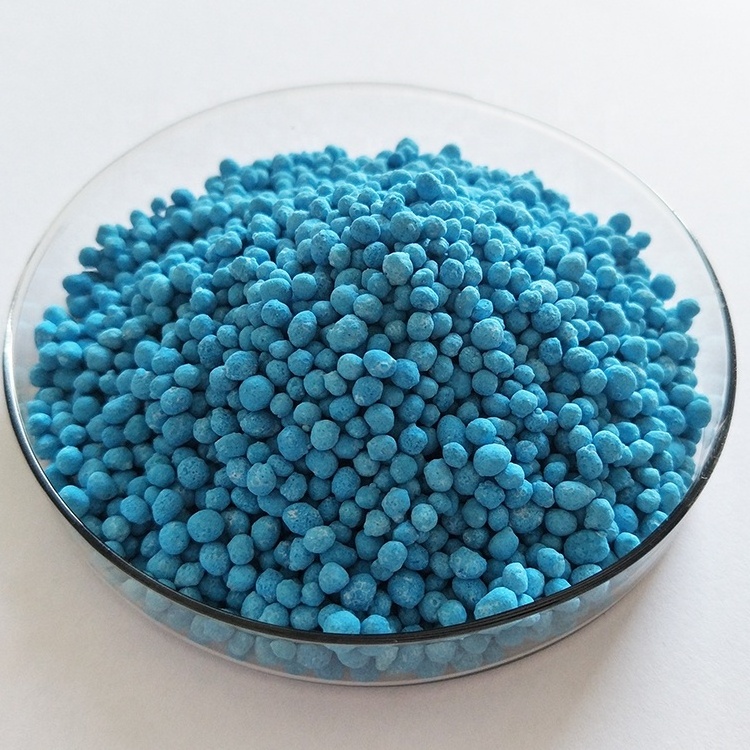 Inorganic complex fertilizers popular npk 12 12 17 2 blue granular npk fertilizer