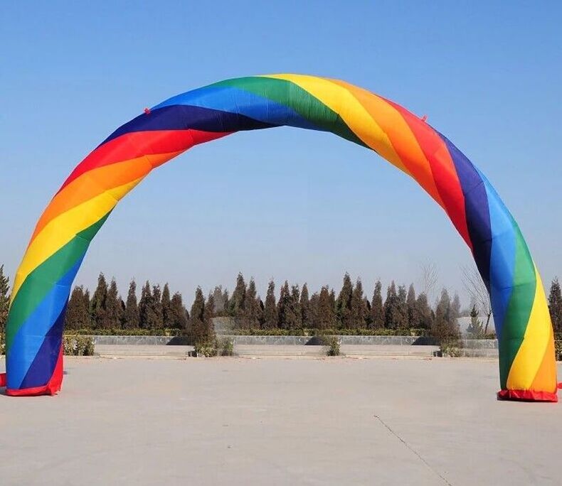 High Quality Inflatable Arch Custom Size Advertising Inflatable Rainbow Arch for Event Parties and Ceremonies