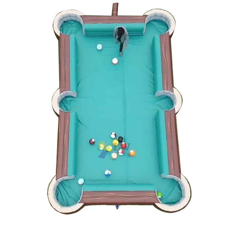 Commercial Interactive Carnival Football Games Inflatable Snooker Soccer Pool Table  For Sale