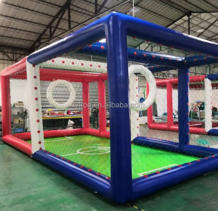 PVC Tarpaulin Inflatable Soccer Frame Court Inflatable Drone Football Field For Sale