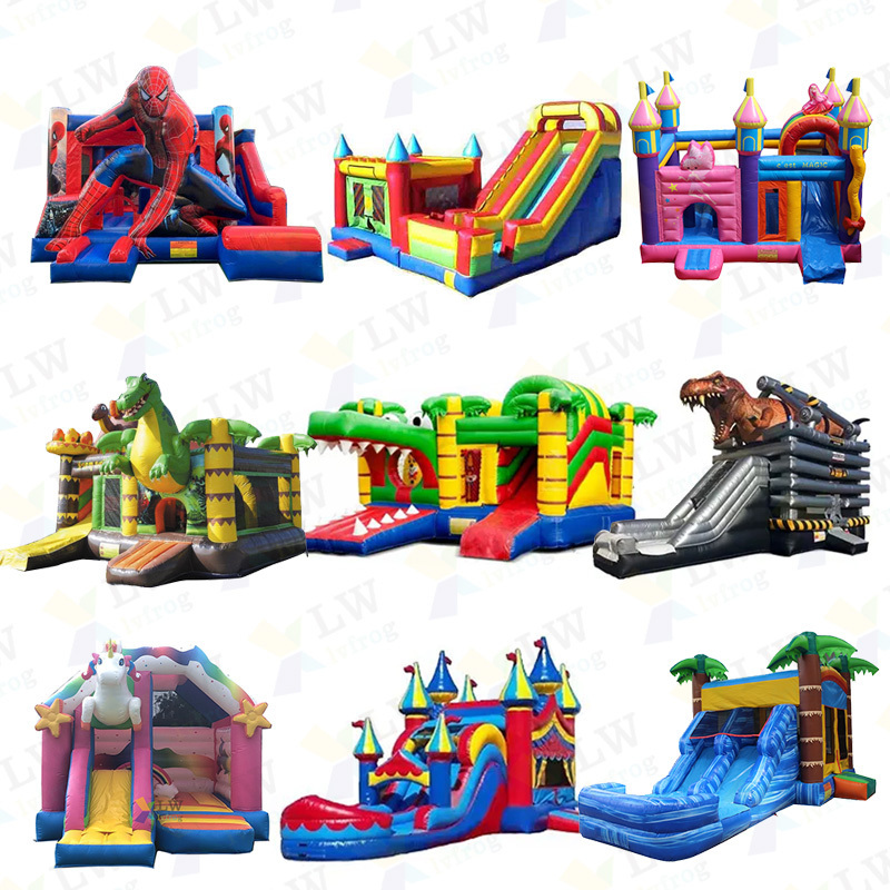 Outdoor Adult Commercial Moonwalk Water Jumper Bouncer Slide Combo with Pool Bouncy Castle Inflatable Bounce House for Kids