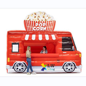 Cheap popcorn inflatable food tent booth inflatable carnival treat shop tent food truck for sale