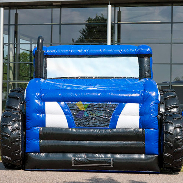 Commercial Popular tractor bouncer giant Inflatable monster truck bounce house inflatable jumping castle with slide for sale