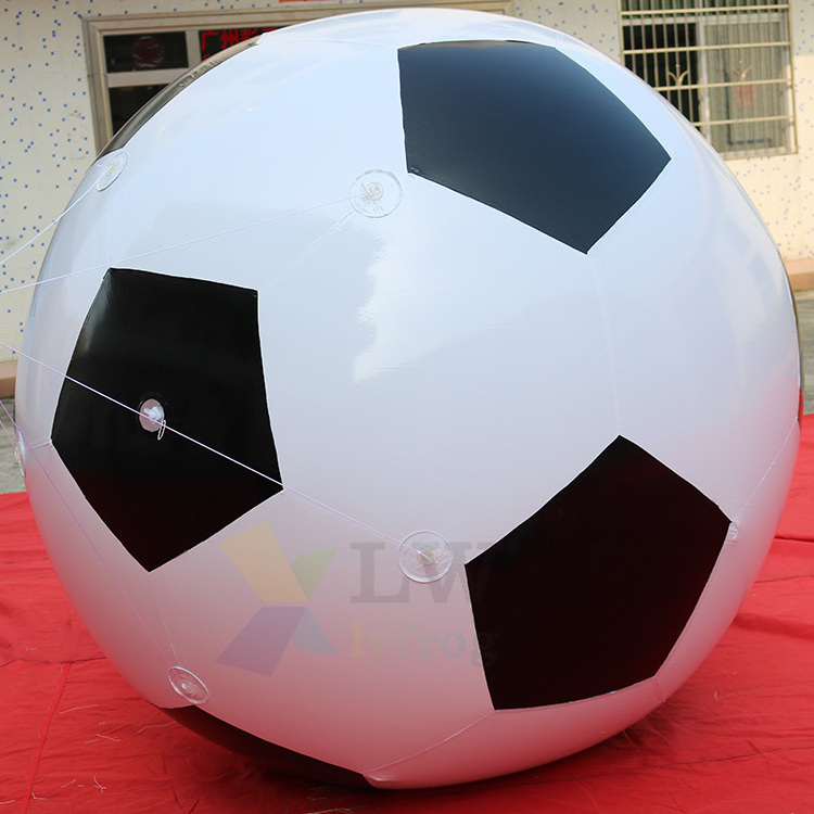 Factory price Huge PVC Inflatable Football / Soccer ball Inflatable Giant Volleyball Balloon For Advertising