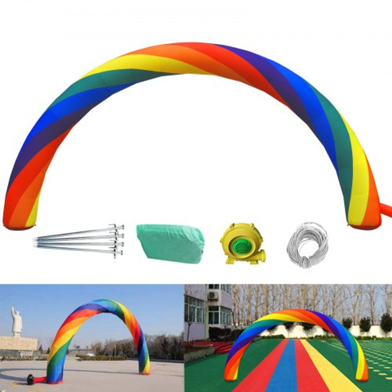 High Quality Inflatable Arch Custom Size Advertising Inflatable Rainbow Arch for Event Parties and Ceremonies