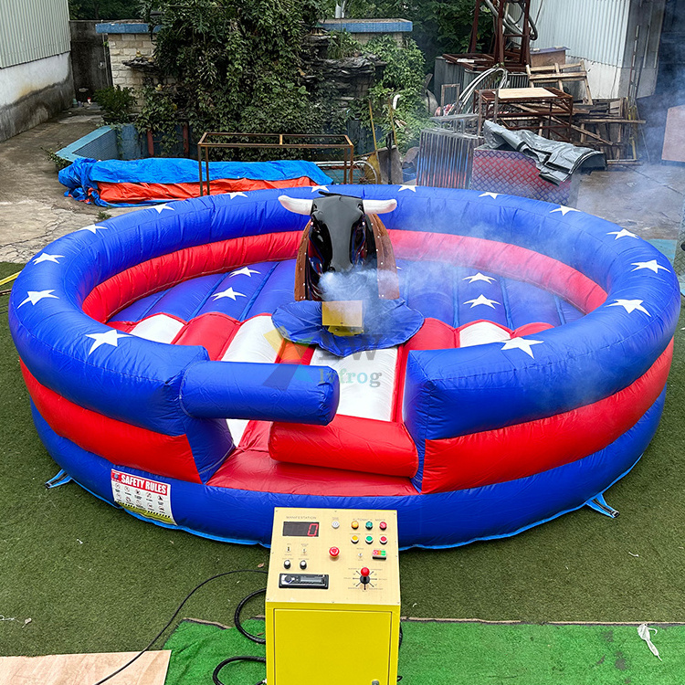 Commercial adults games mechanical rodeo bull riding machine controls inflatable mechanical bull ride for sale