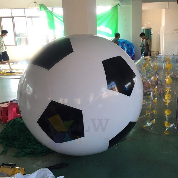 Factory price Huge PVC Inflatable Football / Soccer ball Inflatable Giant Volleyball Balloon For Advertising