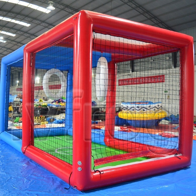 PVC Tarpaulin Inflatable Soccer Frame Court Inflatable Drone Football Field For Sale