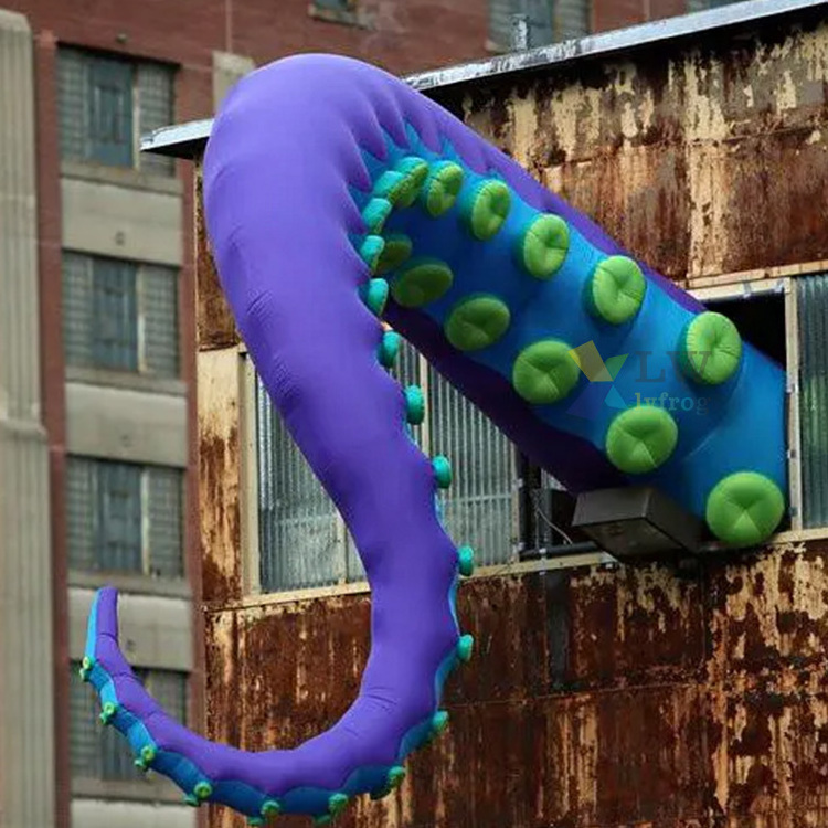 Hot Sale Customized Giant Animal Advertising Model Inflatable Octopus Tentacle for Building Decoration