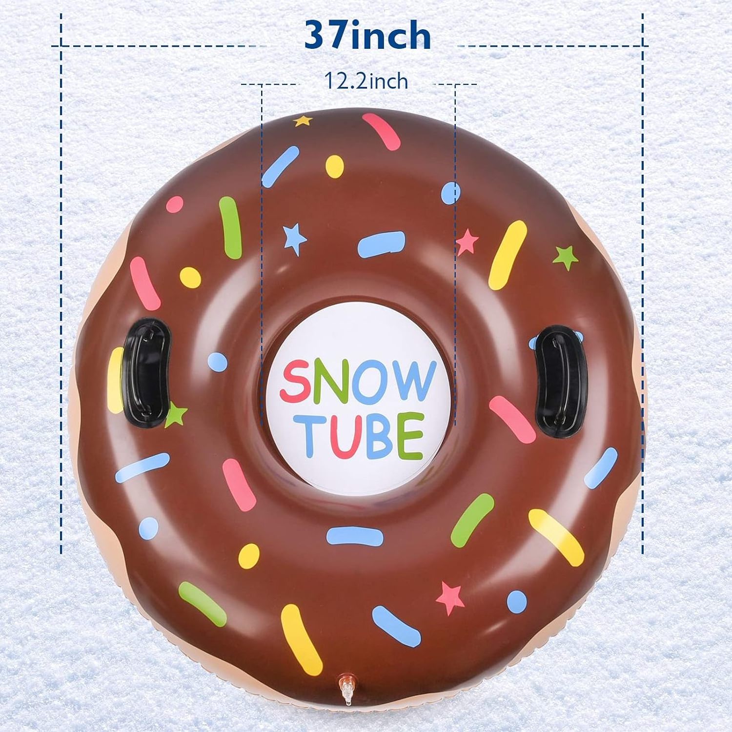 Popular Inflatable Thicken PVC Snow Tube Winter Sports Inflatable 47Inch 37Inch Sled Tubing Snow Sleds & Snow Tubes