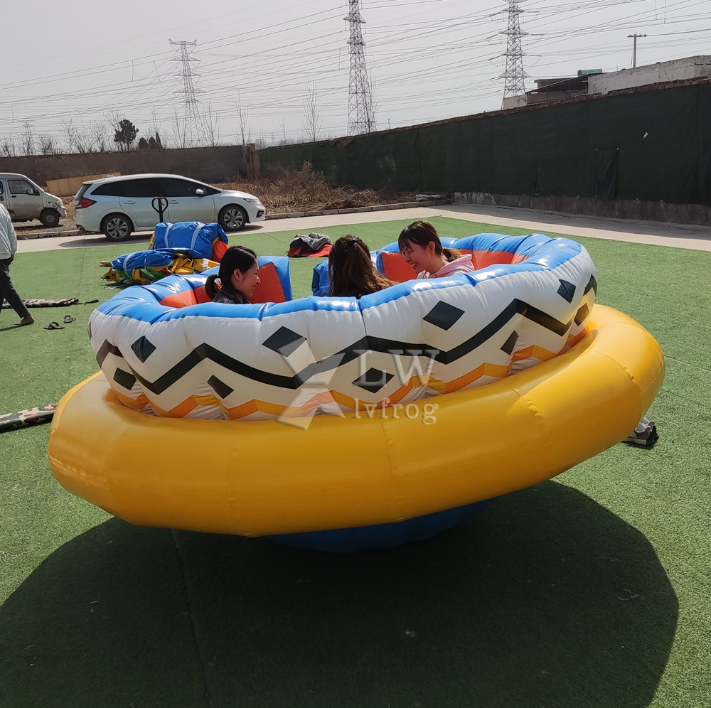 Commercial air viking inflatable totter,  inflatable air disco pang pang bounce for kids