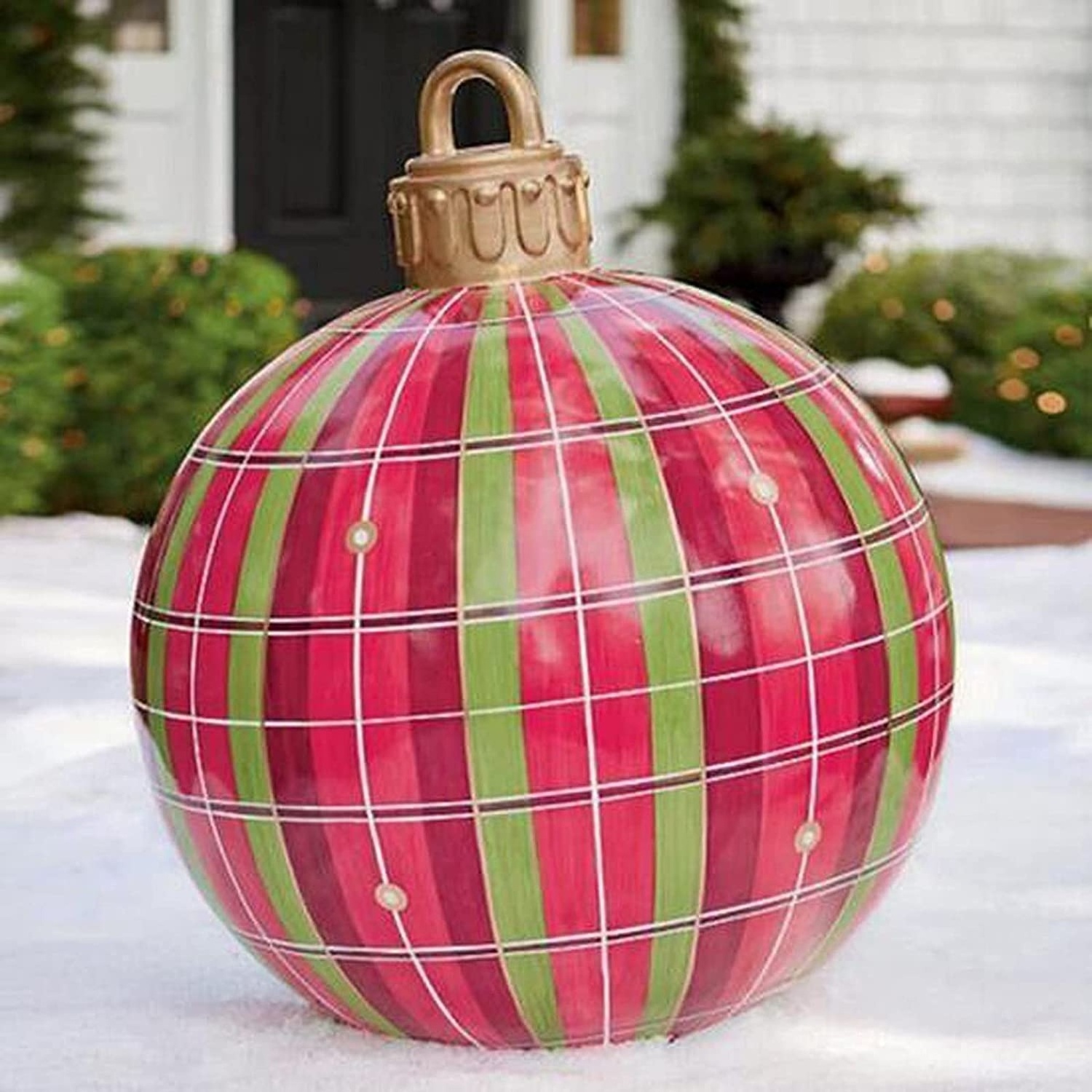 23.6 inch Outdoor Christmas Inflatable Decoration Ball/PVC Giant Christmas Inflatable Ball In Stock