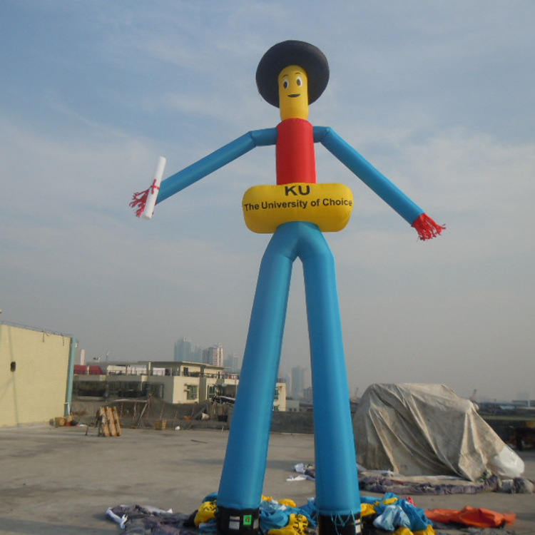 Customized Print Inflatable Advertising Tube Man Blower Air Waving Hands Sky Dancer Inflatable Wave Man For Events