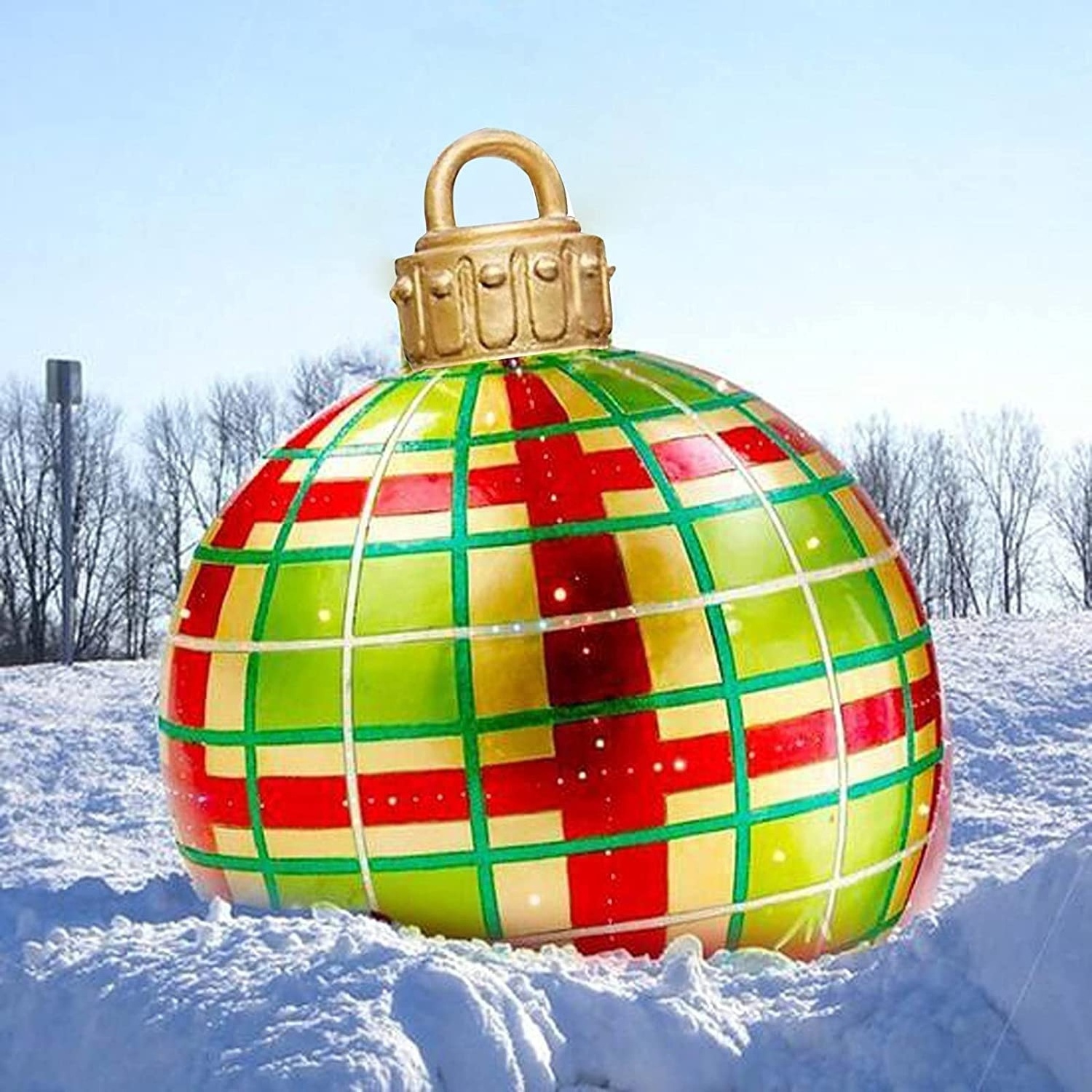 23.6 inch Outdoor Christmas Inflatable Decoration Ball/PVC Giant Christmas Inflatable Ball In Stock