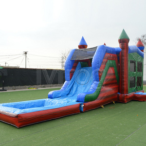 Commercial PVC jumping castle bounce house with pool inflatable bouncer slide combo rental