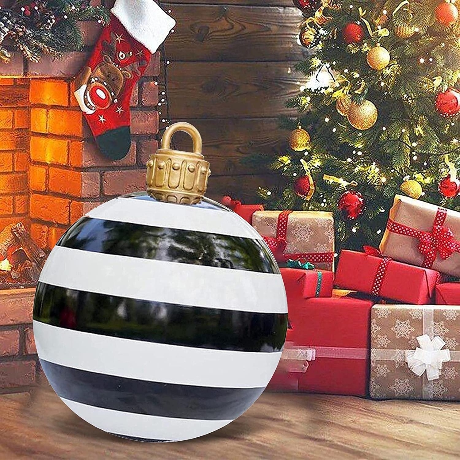 23.6 inch Outdoor Christmas Inflatable Decoration Ball/PVC Giant Christmas Inflatable Ball In Stock