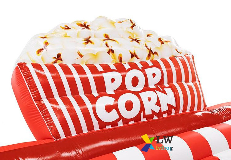 Cheap popcorn inflatable food tent booth inflatable carnival treat shop tent food truck for sale