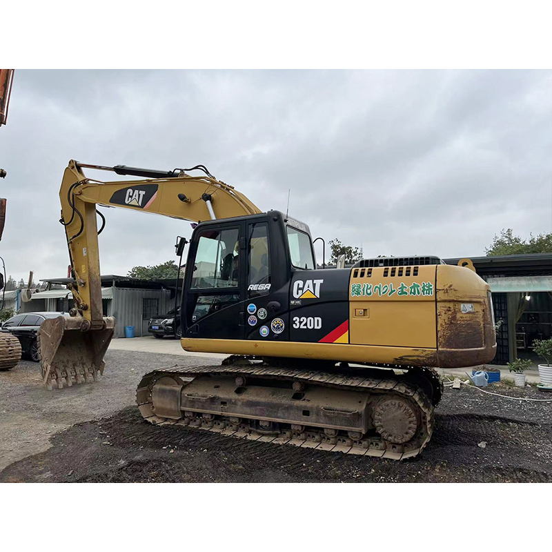 20 Ton Used Cat 320d Excavator Caterpillar 320 D Model Excavadora Machine for Moving Earth