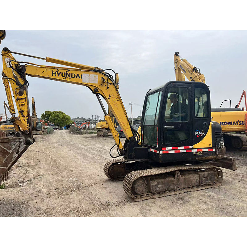 Used hyundai r60-7 excavator secondhand construction machinery hydraulic R60-7 Mini excavadora