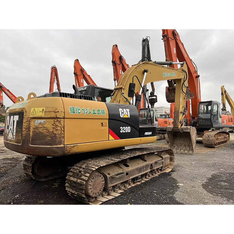 20 Ton Used Cat 320d Excavator Caterpillar 320 D Model Excavadora Machine for Moving Earth