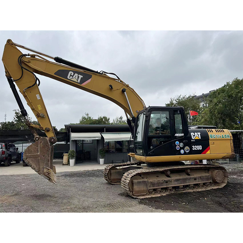 20 Ton Used Cat 320d Excavator Caterpillar 320 D Model Excavadora Machine for Moving Earth