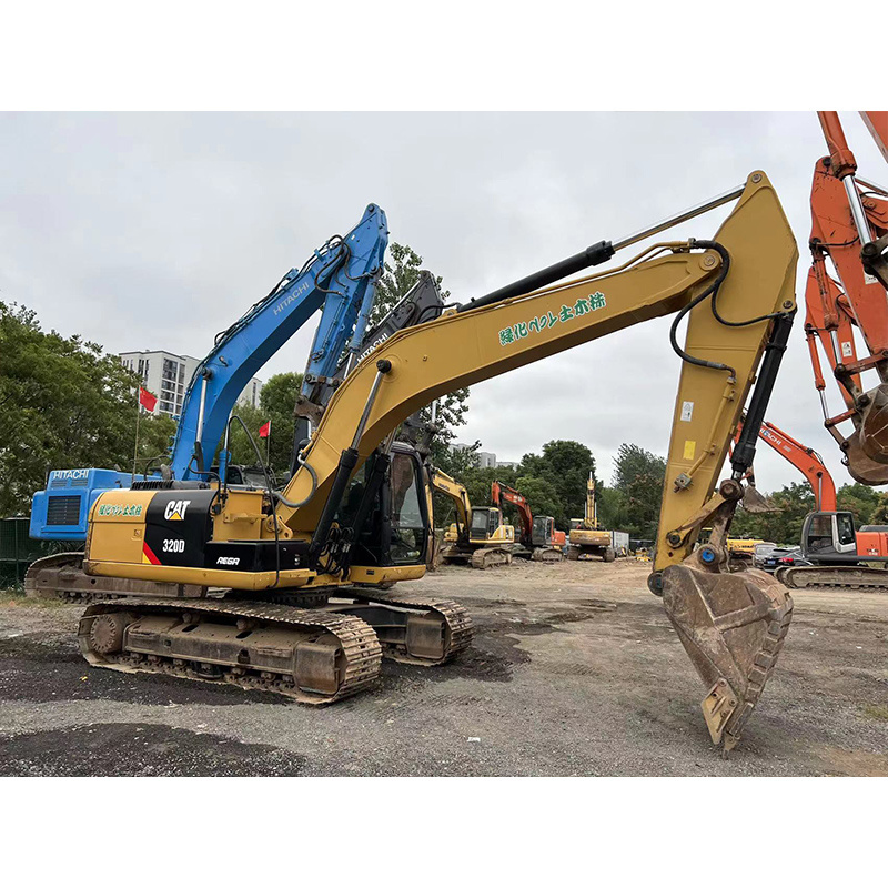 20 Ton Used Cat 320d Excavator Caterpillar 320 D Model Excavadora Machine for Moving Earth